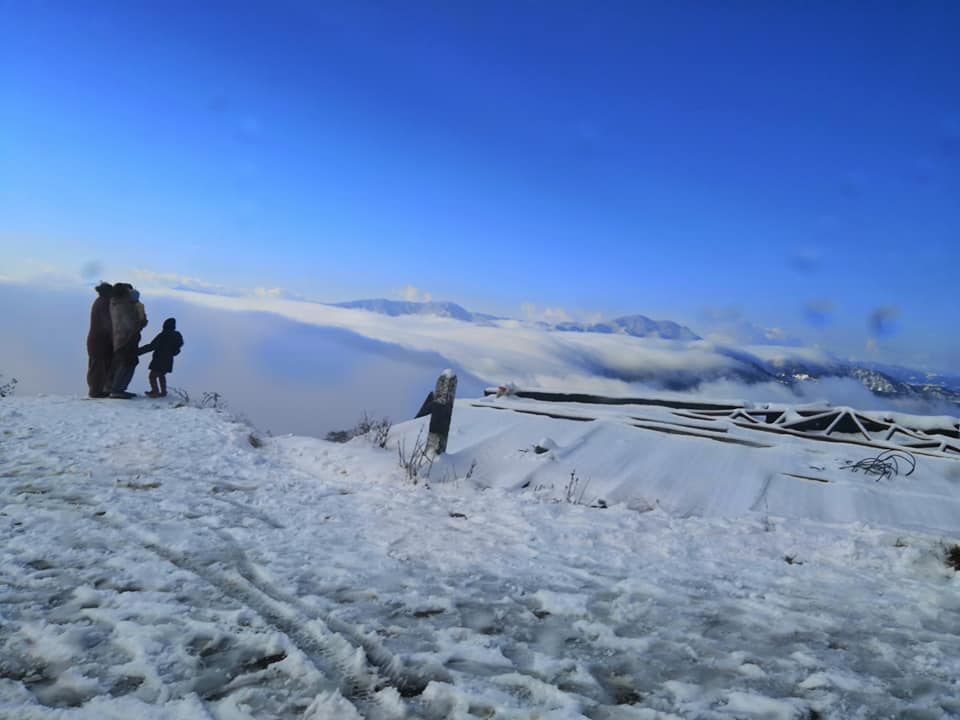 Snowfall at Nagarkot